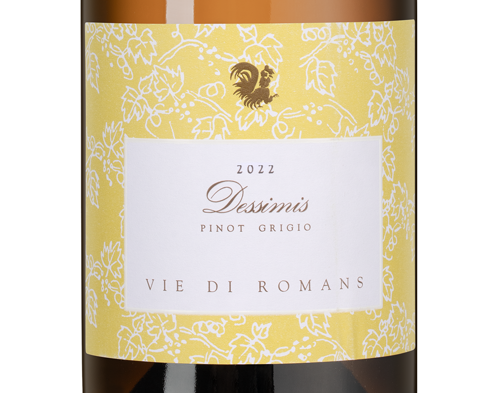 Вино Dessimis Pinot Grigio, Vie di Romans, 2022, (152082), Италия, Фриули-Венеция-Джулия, белое, сухое, 0.75 л, Дессимис Пино Гриджо, цена 11490 рублей