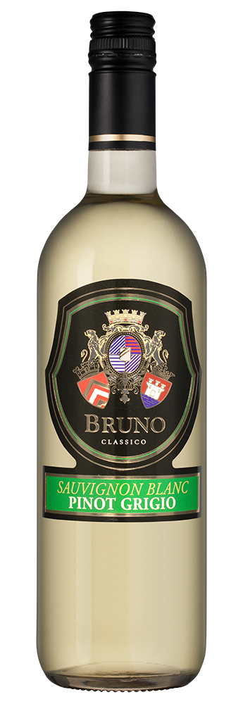 Вино Bruno Sauvignon Blanc - Pinot Grigio, Bostavan, 2023, (150254), Республика Молдова, Valul lui Traian, белое, сухое, 0.75 л, Бруно Совиньон Блан / Пино Гриджио, цена 990 рублей