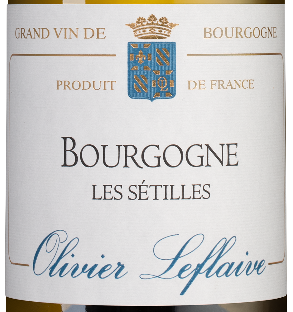 Вино Bourgogne Les Setilles, Olivier Leflaive Freres, 2018, (124703), Франция, Бургундия, белое, сухое, 0.75 л, Бургонь Ле Сетий, цена 11490 рублей