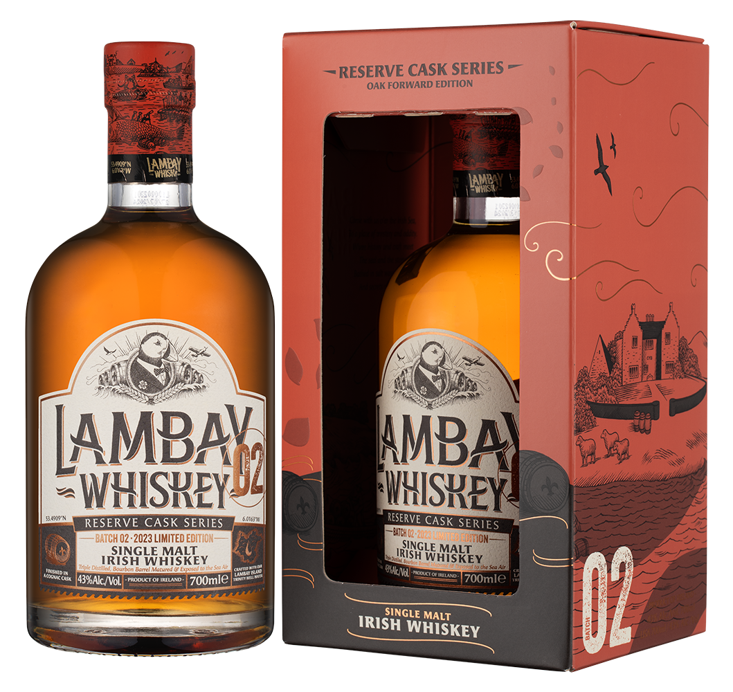 Виски Lambay Single Malt Irish Whiskey в подарочной упаковке, (154944), Ирландия, 0.7 л, Ламбей Сингл Молт Айриш Виски, цена 11543 рублей