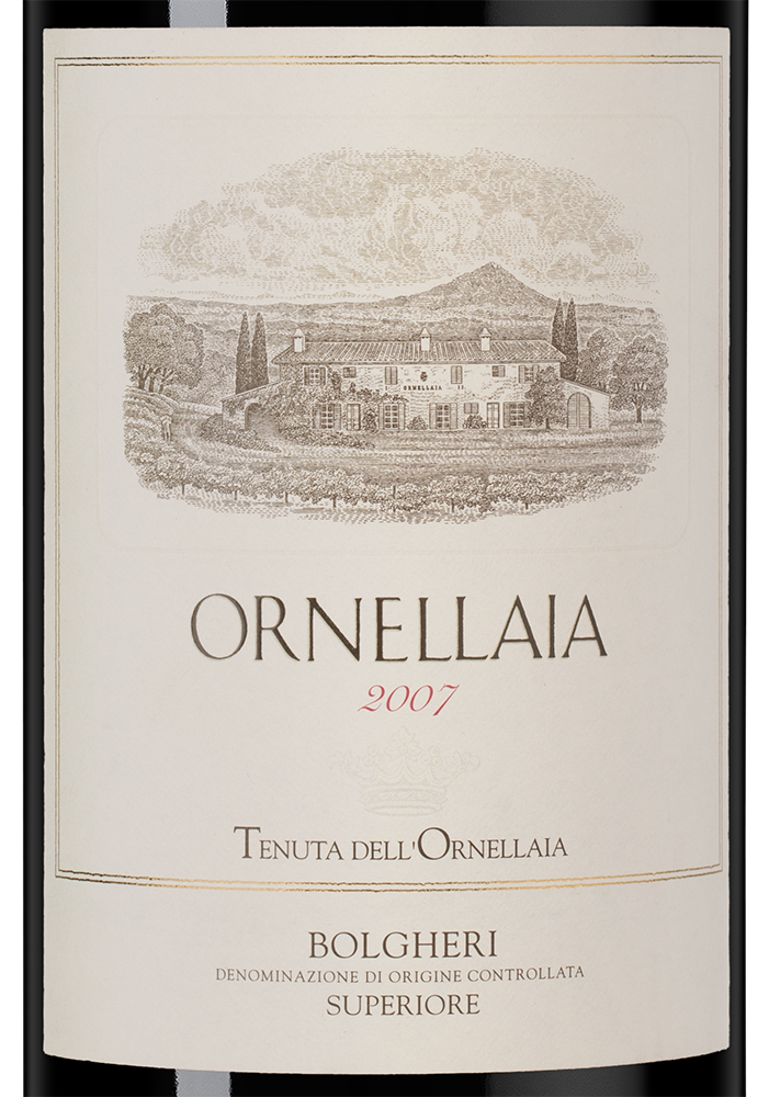 Вино Ornellaia, 2007, (127725), Италия, Тоскана, красное, сухое, 0.75 л, Орнеллайя, цена 162490 рублей