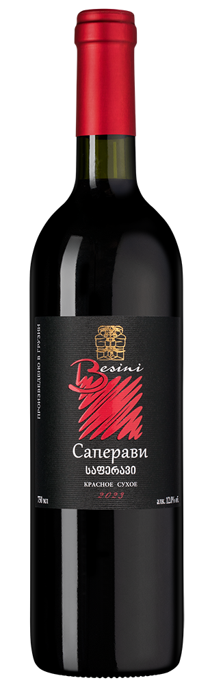 Вино Saperavi, Besini, 2023, (149944), Грузия, Кахетия, красное, сухое, 0.75 л, Саперави, цена 1390 рублей
