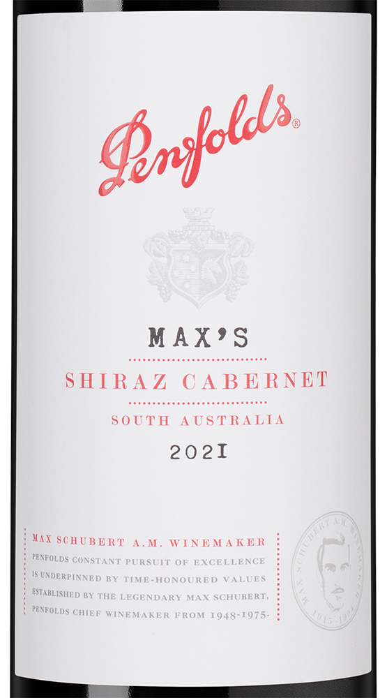 Вино Penfolds Max's Shiraz Cabernet, 2021, (153085), Австралия, Южная Австралия, красное, сухое, 0.75 л, Пенфолдс Максиз Шираз Каберне, цена 4990 рублей