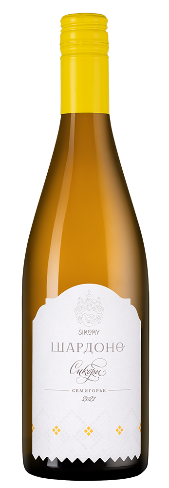 Вино Шардоне, Сикоры, 2021, (141205), Россия, Кубань, белое, сухое, 0.75 л, Шардоне, цена 2390 рублей