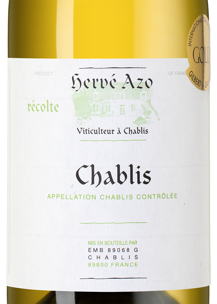 Вино Chablis, Domaine Herve Azo, 2023, (152741), Франция, Бургундия, белое, сухое, 0.75 л, Шабли, цена 6490 рублей