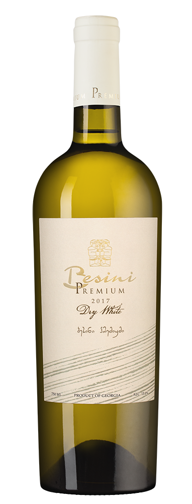 Вино Besini Premium White, 2017, (131004), Грузия, Кахетия, белое, сухое, 0.75 л, Бесини Премиум Уайт, цена 2990 рублей