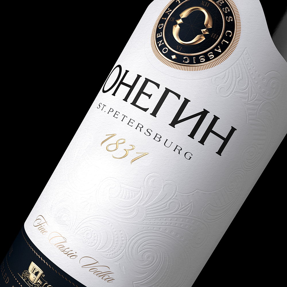 Водка Онегин, 1л, (128965), Россия, 1 л, Онегин, цена 1999 рублей