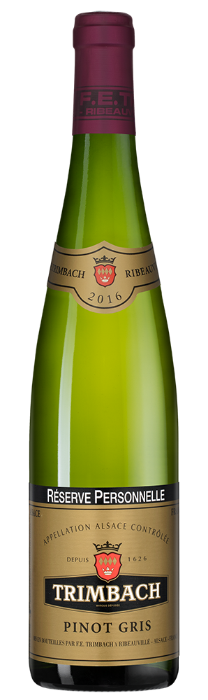 Вино Pinot Gris Reserve Personnelle, Trimbach, 2016, (133098), Франция, Эльзас, белое, полусухое, 0.75 л, Пино Гри Резерв Персонель, цена 12490 рублей