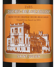 Вино Chateau Ducru-Beaucaillou, (137063), красное сухое, 1985 г., 0.75 л, Шато Дюкрю-Бокайю цена 59990 рублей