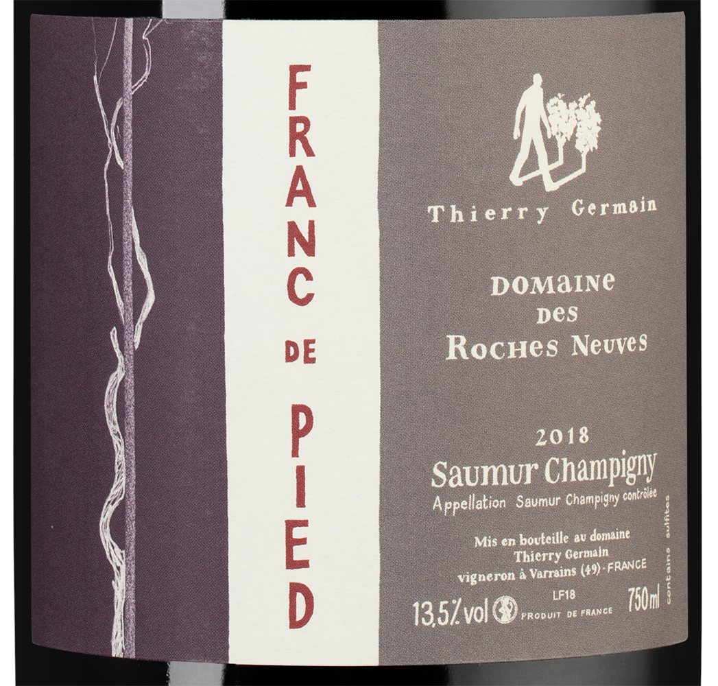 Вино Franc de Pied (Saumur Champigny), Thierry Germain, 2018, (125894), Франция, Долина Луары, красное, сухое, 0.75 л, Фран де Пье, цена 12790 рублей