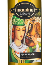 Вино Tsinandali Mamiko, (135416), белое сухое, 2021 г., 0.75 л, Цинандали Мамико цена 790 рублей