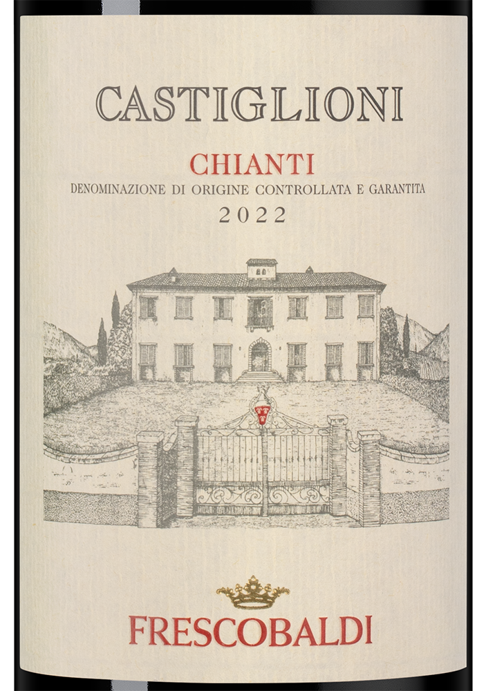 Вино Chianti Castiglioni в подарочной упаковке, Frescobaldi, 2022, (145728), Италия, Тоскана, красное, сухое, 0.75 л, Кьянти Кастильони, цена 3990 рублей