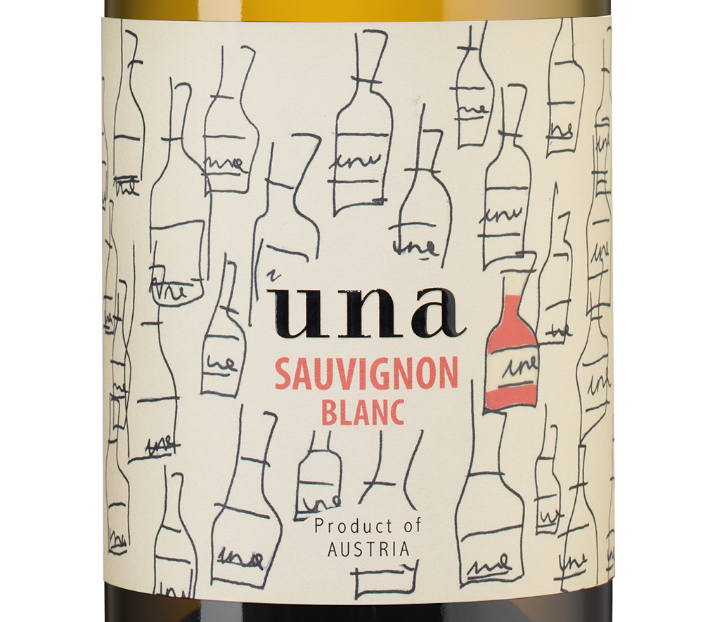 Вино UNA Sauvignon Blanc, Vereinigte Winzer Neusiedler, 2021, (140857), Австрия, Бургенланд, белое, полусухое, 0.75 л, УНА Совиньон Блан, цена 2790 рублей