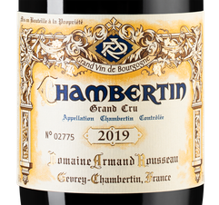 Вино Chambertin Grand Cru, (136001), красное сухое, 2019 г., 0.75 л, Шамбертен Гран Крю цена 599990 рублей