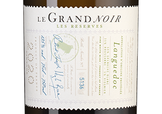 Вино Le Grand Noir Les Reserves Blanc, (133197), белое сухое, 2020 г., 0.75 л, Ле Гран Нуар Ле Резерв Блан цена 2290 рублей