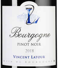 Вино Bourgogne Pinot Noir, (126457), красное сухое, 2018, 0.75 л, Бургонь Пино Нуар цена 5490 рублей