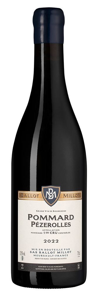 Вино Pommard Premier Cru Pezerolles, Domaine Ballot Millot et Fils, 2022, (148994), Франция, Бургундия, красное, сухое, 0.75 л, Поммар Премье Крю Пезроль, цена 44990 рублей