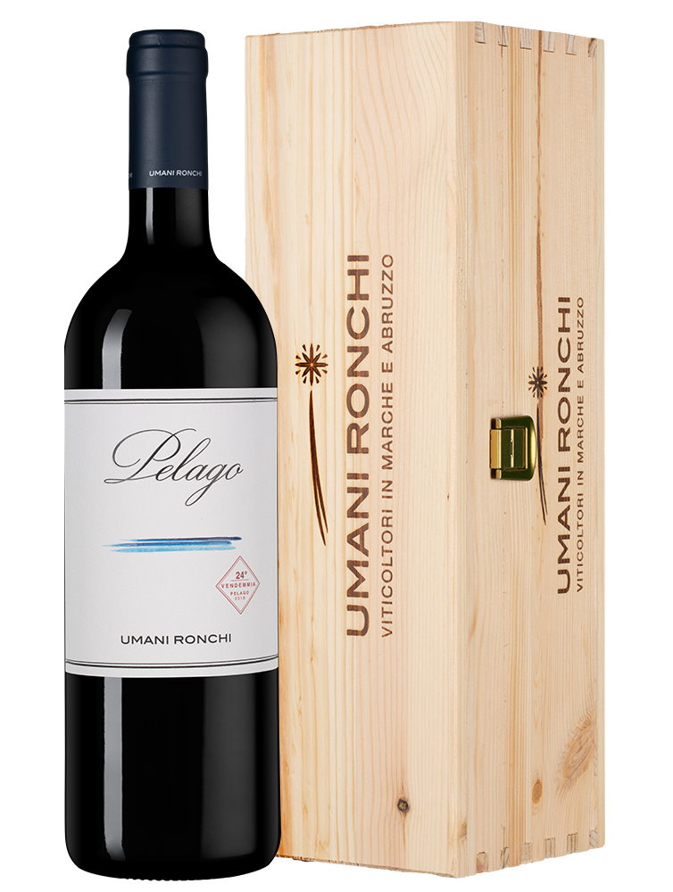 Вино Pelago в подарочной упаковке, Umani Ronchi, 2021, (154786), Италия, Марке, красное, сухое, 0.75 л, Пелаго, цена 13490 рублей