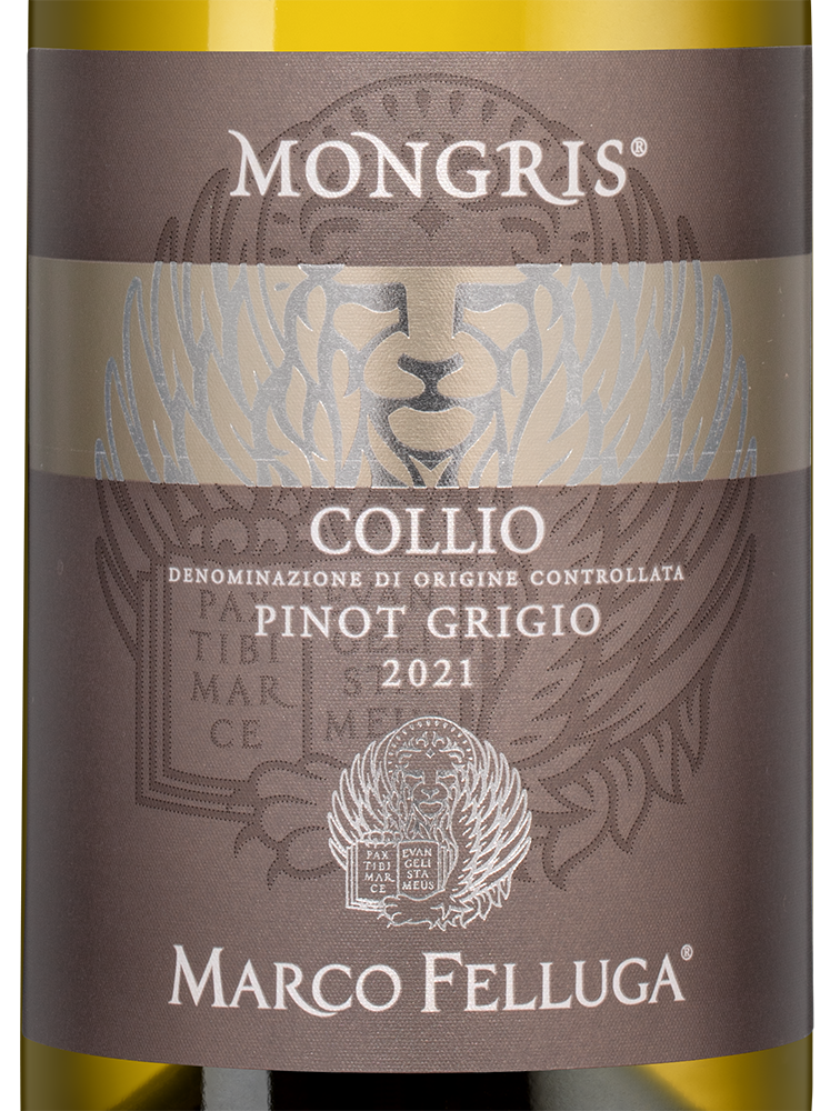 Вино Pinot Grigio Mongris, Marco Felluga, 2021, (137904), Италия, Фриули-Венеция-Джулия, белое, сухое, 0.75 л, Пино Гриджо Монгрис, цена 4990 рублей