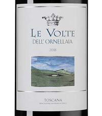 Вино Le Volte dell'Ornellaia, (131040), красное сухое, 2018 г., 0.75 л, Ле Вольте дель Орнеллайя цена 5990 рублей