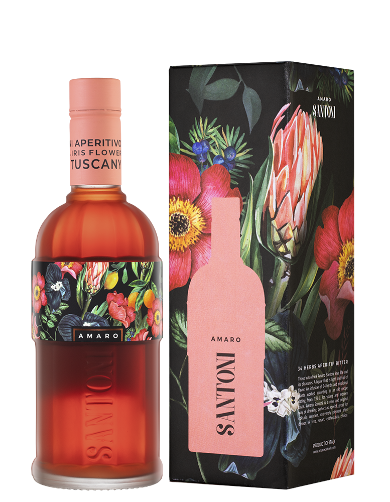 Ликер Amaro Santoni в подарочной упаковке, 0.5л, (135213), Италия, Тоскана, 0.5 л, Амаро Сантони, цена 5990 рублей