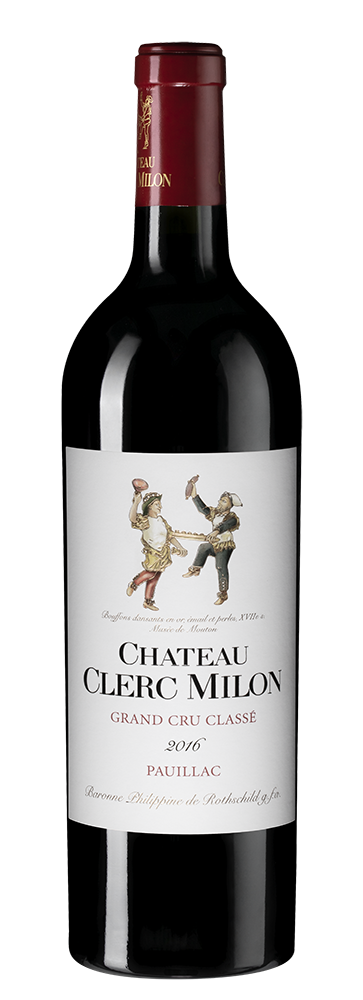 Вино Chateau Clerc Milon (Pauillac), 2016, (151242), Франция, Бордо, красное, сухое, 0.75 л, Шато Клер Милон, цена 32490 рублей