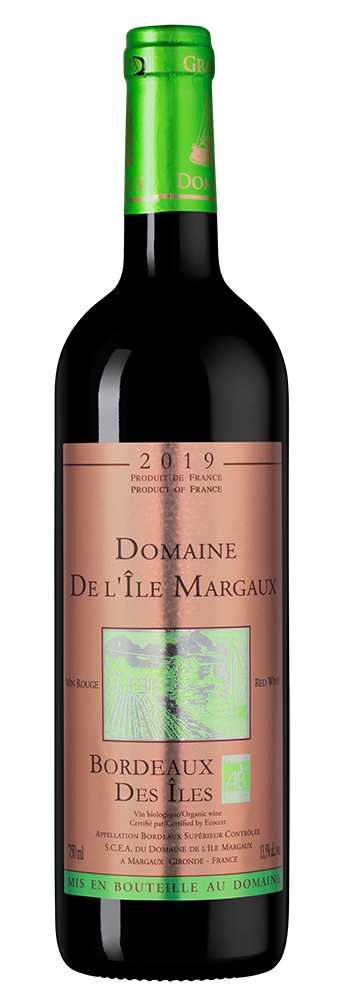 Вино Bordeaux des Iles, Domaine de l'Ile Margaux, 2019, (142789), Франция, Бордо, красное, сухое, 0.75 л, Бордо Дез Иль, цена 6690 рублей