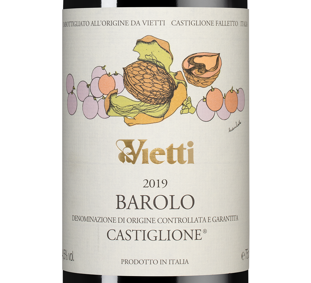 Вино Barolo Castiglione в подарочной упаковке, Vietti, 2019, (145330), Италия, Пьемонт, красное, сухое, 0.75 л, Бароло Кастильоне, цена 23490 рублей