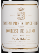 Вино 2007 года урожая Chateau Pichon Longueville Comtesse de Lalande