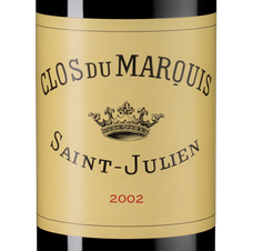 Вино Clos du Marquis, (108220), красное сухое, 2002 г., 0.75 л, Кло дю Марки цена 12290 рублей