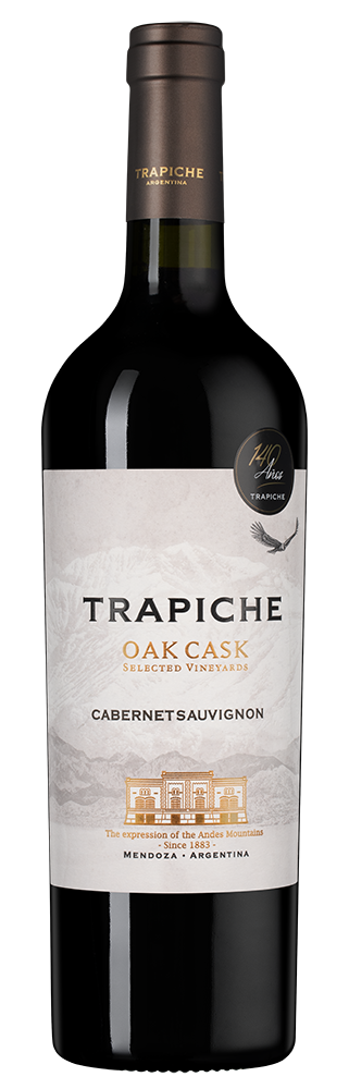 Вино Cabernet Sauvignon Oak Cask, Trapiche, 2025, (159032), Аргентина, Мендоса, красное, сухое, 0.75 л, Каберне Совиньон Оук Каск, цена 1890 рублей