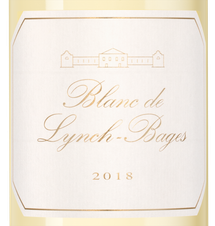 Вино Blanc de Lynch-Bages , (119866), белое сухое, 2018 г., 0.75 л, Блан де Линч-Баж цена 14990 рублей