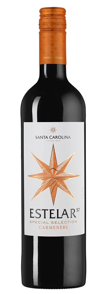 Вино Estelar Carmenere, Santa Carolina, 2021, (141992), Чили, Центральная Долина, красное, сухое, 0.75 л, Эстелар Карменер, цена 1390 рублей