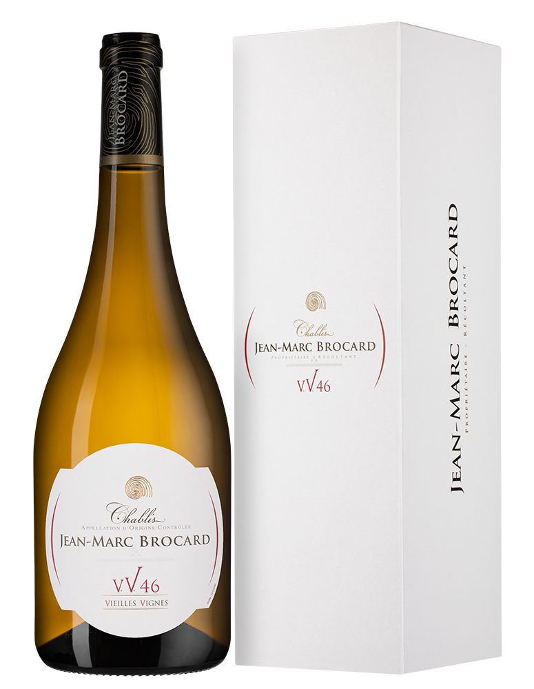 Вино Chablis Vieilles Vignes 1946 в подарочной упаковке, Jean-Marc Brocard (Domaine Sainte-Claire), 2023, (154987), Франция, Бургундия, белое, сухое, 0.75 л, Шабли Вьей Винь 1946, цена 9990 рублей