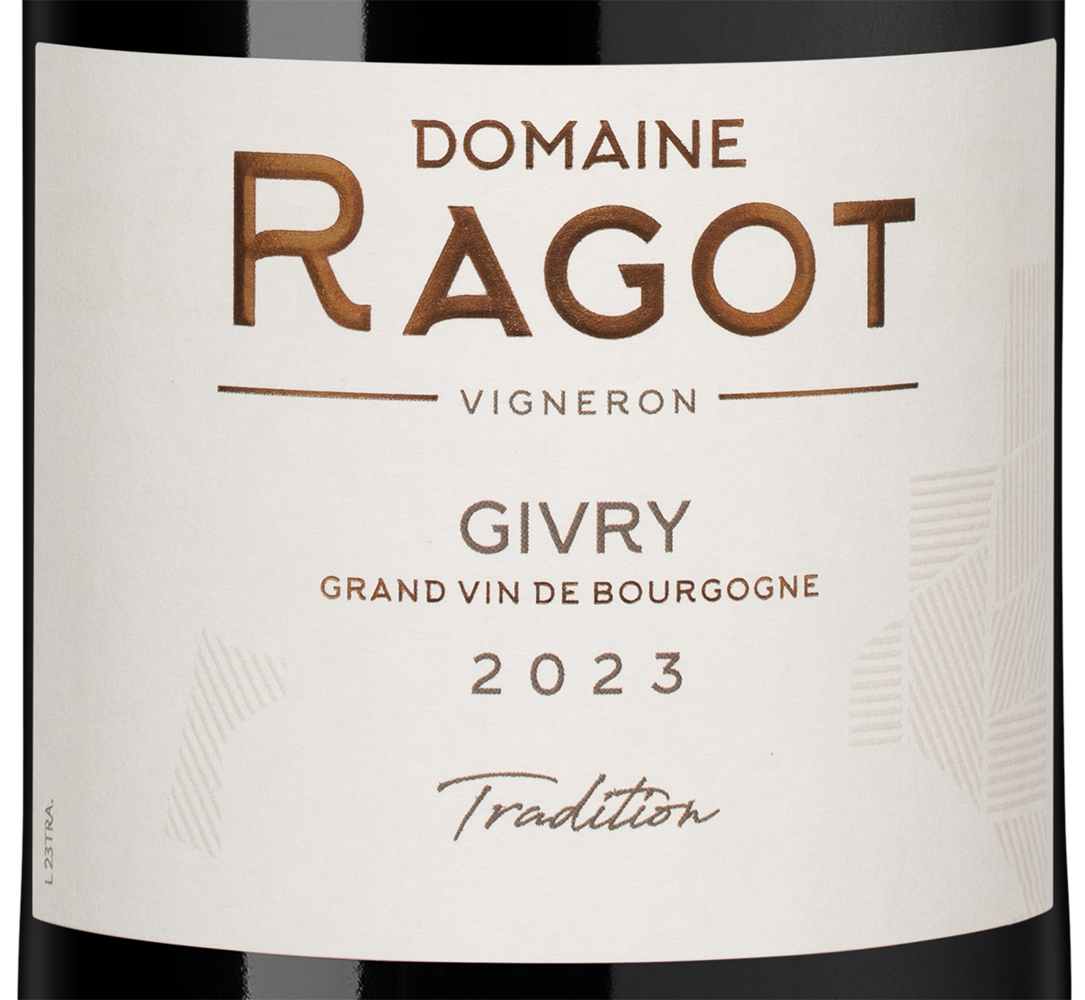 Вино Givry Tradition, Domaine Ragot, 2023, (155988), Франция, Бургундия, красное, сухое, 0.75 л, Живри Традисьон, цена 8490 рублей