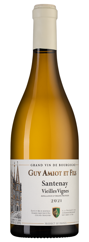Вино Santenay Vieilles Vignes, Domaine Amiot Guy et Fils, 2021, (148208), Франция, Бургундия, белое, сухое, 0.75 л, Сантне Вьей Винь, цена 14490 рублей