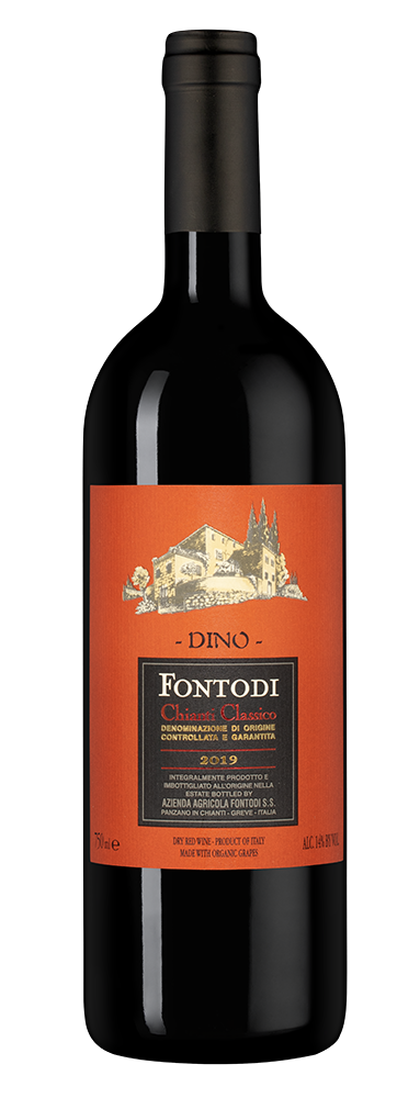Вино Dino, Fontodi, 2019, (131818), Италия, Тоскана, красное, сухое, 0.75 л, Кьянти Классико Дино, цена 13990 рублей