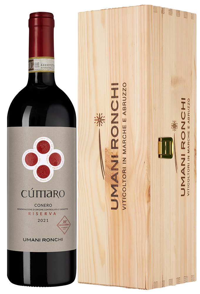 Вино Cumaro в подарочной упаковке, Umani Ronchi, 2021, (154784), Италия, Марке, красное, сухое, 0.75 л, Кумаро, цена 9990 рублей