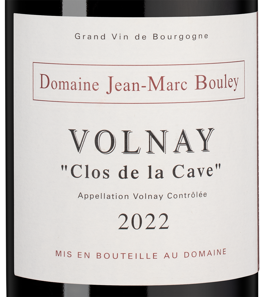 Вино Volnay Clos de la Cave, Domaine Jean-Marc & Thomas Bouley, 2022, (154766), Франция, Бургундия, красное, сухое, 0.75 л, Вольне Кло де ла Кав, цена 28490 рублей