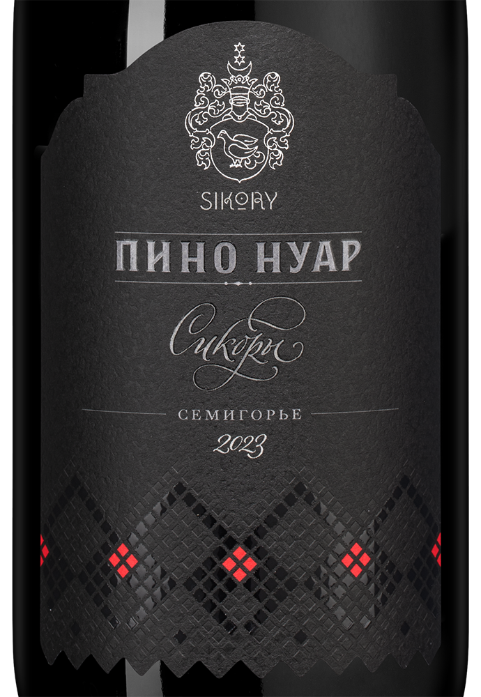 Вино Пино Нуар, Сикоры, 2023, (153108), Россия, Кубань, красное, сухое, 0.75 л, Пино Нуар, цена 3290 рублей