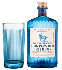 Джин Drumshanbo Gunpowder Irish Gin в подарочной упаковке (с бокалом), (126826), gift box в подарочной упаковке, 43%, Ирландия, 0.7 л, Драмшанбо Ганпаудер Айриш Джин цена 5490 рублей
