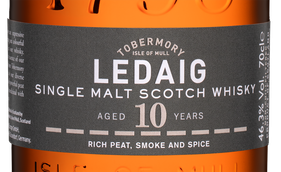 Виски 10 лет выдержки Ledaig Aged 10 Years в подарочной упаковке