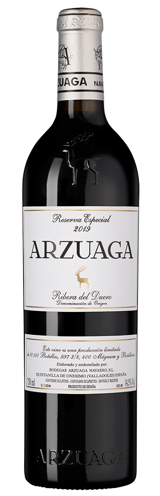 Вино Ribera del Duero Especial Reserva, Bodegas Arzuaga, 2019, (151632), Испания, Кастилия и Леон, красное, сухое, 0.75 л, Рибера дель Дуэро Ресерва Эспесиаль, цена 18990 рублей