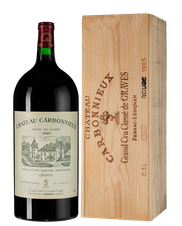 Вино Chateau Carbonnieux Rouge, (112779), красное сухое, 1986 г., 5 л, Шато Карбонье Руж цена 103490 рублей