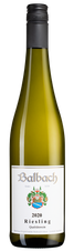 Вино Balbach Riesling, (132110), белое полусладкое, 2020 г., 0.75 л, Бальбах Рислинг цена 2890 рублей