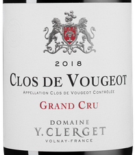 Вино Clos de Vougeot Grand Cru, (124915), красное сухое, 2018 г., 0.75 л, Кло де Вужо Гран Крю цена 52430 рублей