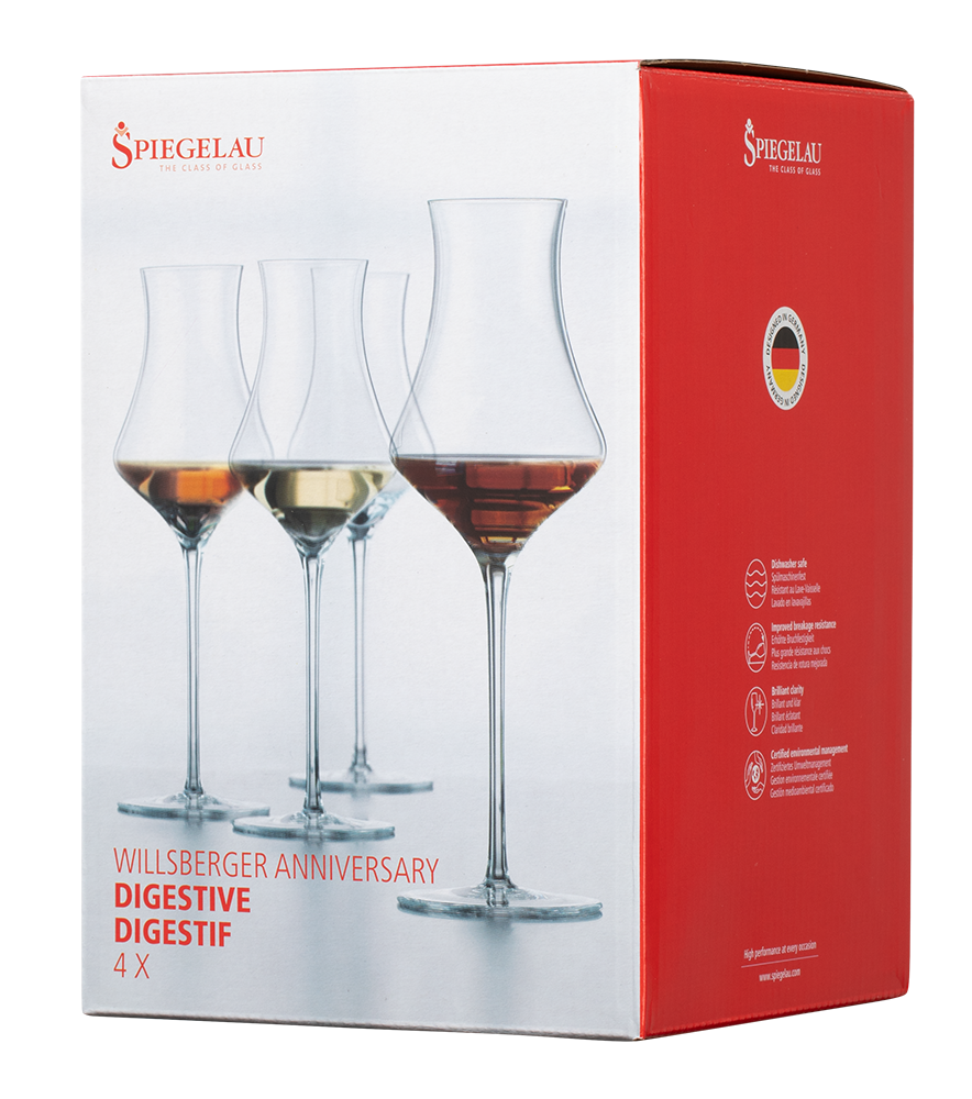 Набор из 4-х бокалов Spiegelau Willsberger Anniversary для дижестива, 0.19л, (129341), Германия, хрустальное стекло, 0.19 л, Шпигелау Виллсбергер Дижестив (набор по 4), цена 6870 рублей