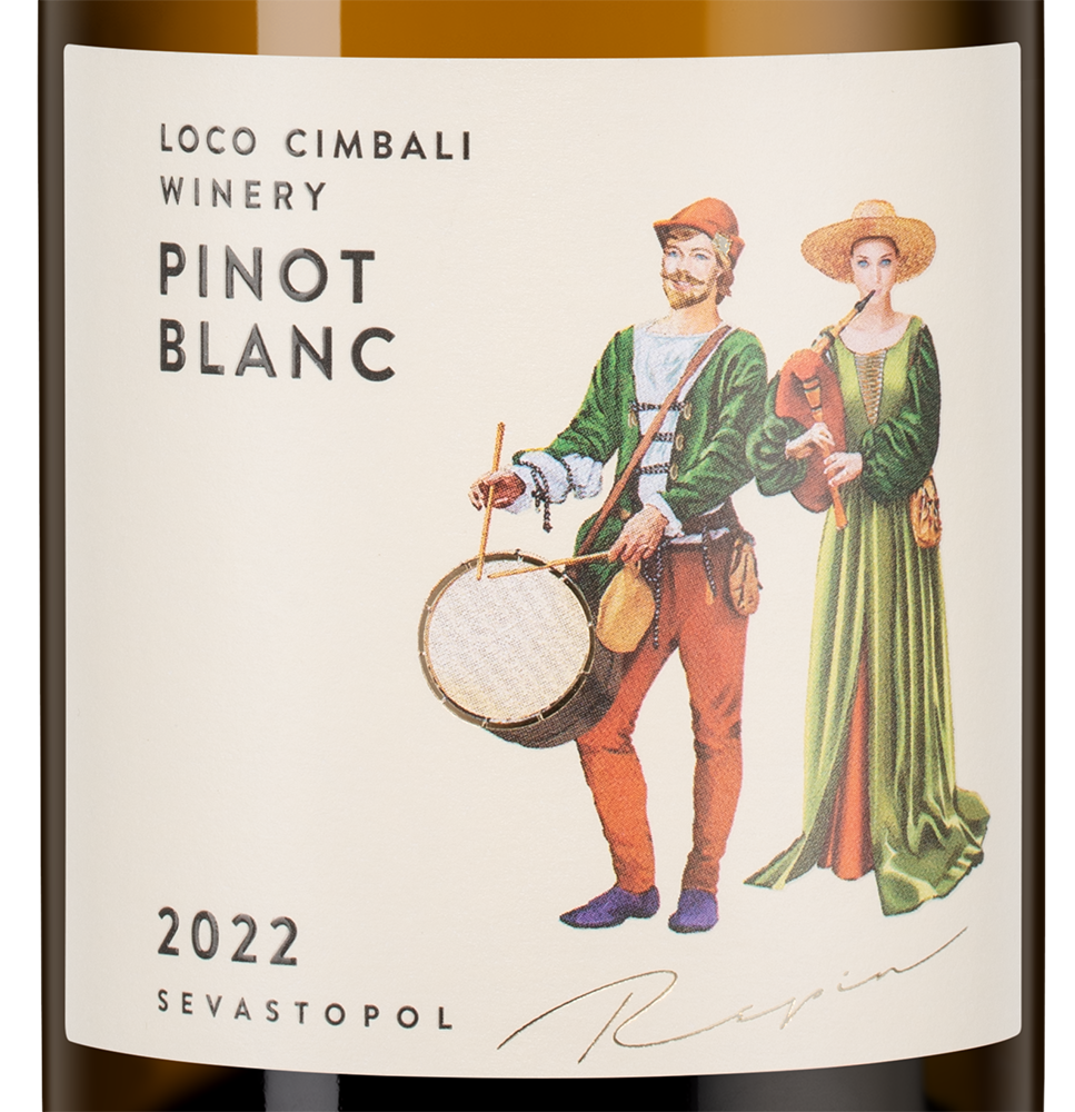 Вино Loco Cimbali Pinot Blanc, 2022, (144068), Россия, Крым, белое, сухое, 0.75 л, Локо Чимбали Пино Блан, цена 1568 рублей