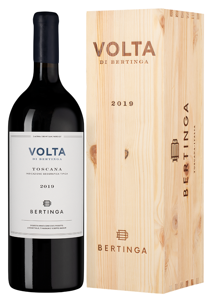 Вино Volta di Bertinga в подарочной упаковке, 2019, 1.5л, (153649), Италия, Тоскана, красное, сухое, 1.5 л, Вольта ди Бертинга, цена 99990 рублей