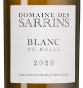 Вино к грибам Domaine des Sarrins Blanc de Rolle